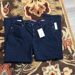 Gloria Vanderbilt Dark Indigo Jeans with Purple Label